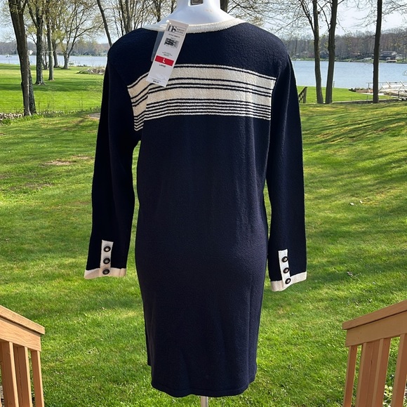 NWT Norton Studio vintage knit sheath dress M-L - Picture 4 of 9